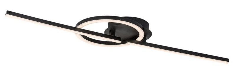 Lampa sufitowa wisząca Rabalux Twisterra 3959 czarno-biała nowoczesna wbudowany LED 24W 1 szt.