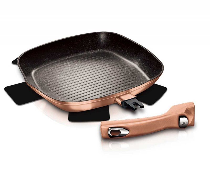 Patelnia Berlinger Haus grillowa Rose Gold BH-1950 28cm 1szt