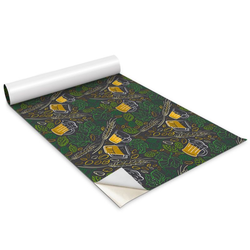 Okleina Meblowa Do Sypialni I Garderoby Wallfluent 100x50 cm Piwo Chmiel Okleina Na Biurko I Regał 1 rol.