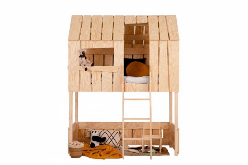 Łóżko piętrowe ADEKO Stolarnia PAT A 90x190 sosna 1 szt.