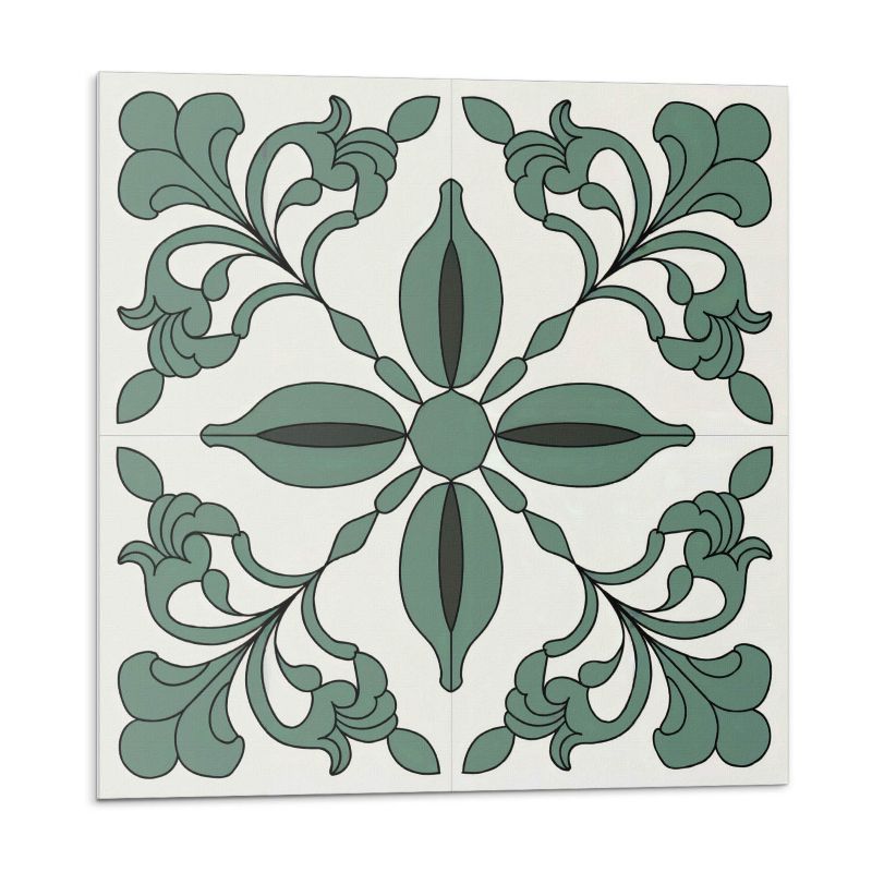 Kafelki samoprzylepne Wallfluent 20x20 cm Wytworny design roślinny 20 szt.