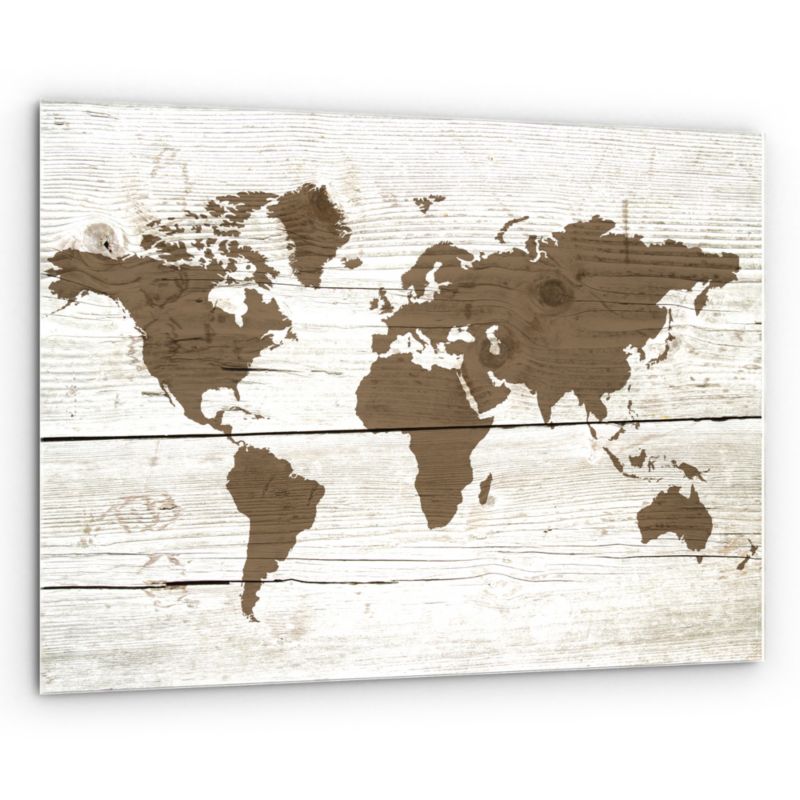 Tablica szklana magnetyczna z grafiką ALLboards 60x40 cm mapa jasna 1 szt.