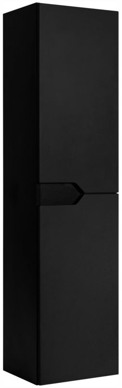 Słupek łazienkowy Furnidea 35x136 cm czarny frezowane uchwyty Modern 1 szt.