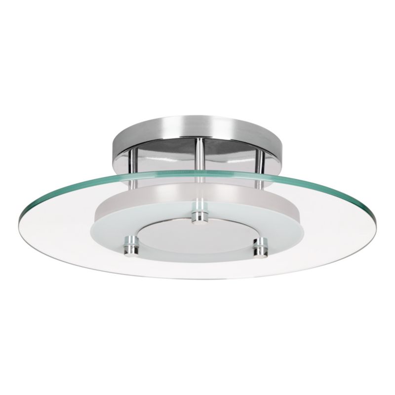 Lampa Sufitowa SPOT Light 1xLED 22W Kombinacja Chromu z Transparentnym Szkłem, Polski Producent, 1 szt.