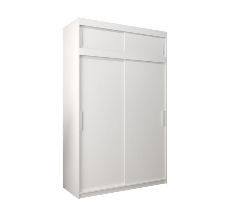 Szafa przesuwna Garderoba Abiks Tokyo 150 biały + biały z nadstawką 1 szt.