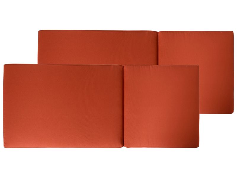 Zestaw 2 poduszek siedziskowych/oparciowych Java/amantea premium 50 x 70 cm Czerwony 1 par.