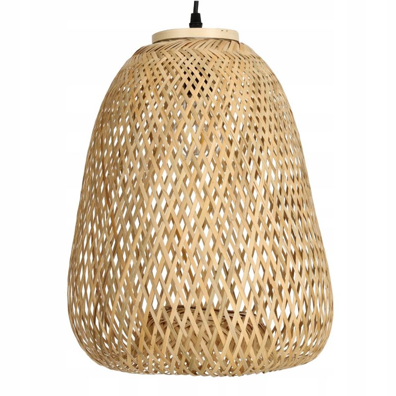 Lampa Sufitowa Boho LLS Klosz Bambusowy E27 1szt.