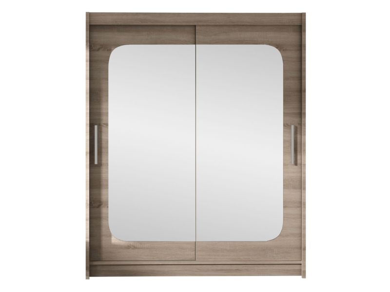 Szafa MIRJAN 24 z drzwiami przesuwnymi Presto XII trufel/lustro 1 szt.