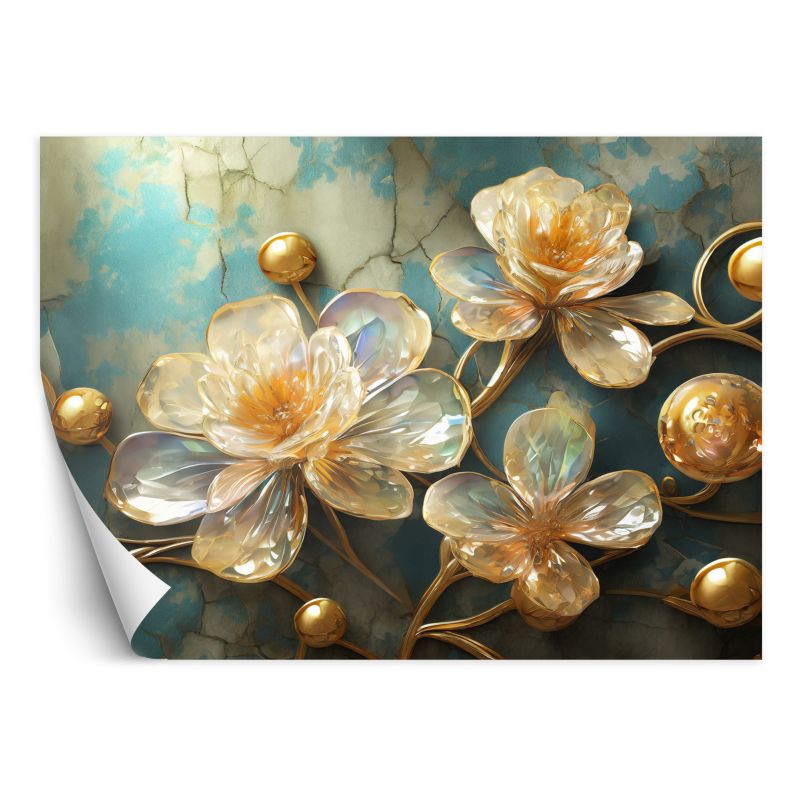 Fototapeta Feeby Szklane kwiaty abstrakcyjne 150x105 1 szt