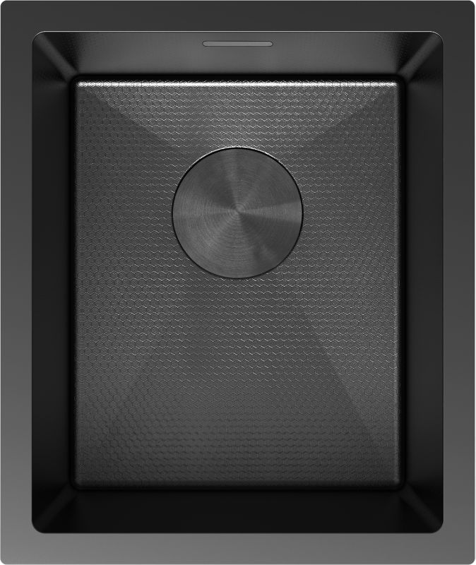 Zlewozmywak stalowy Mexen Trixo czarny 370 x 440 mm 1-komorowy 1 szt.