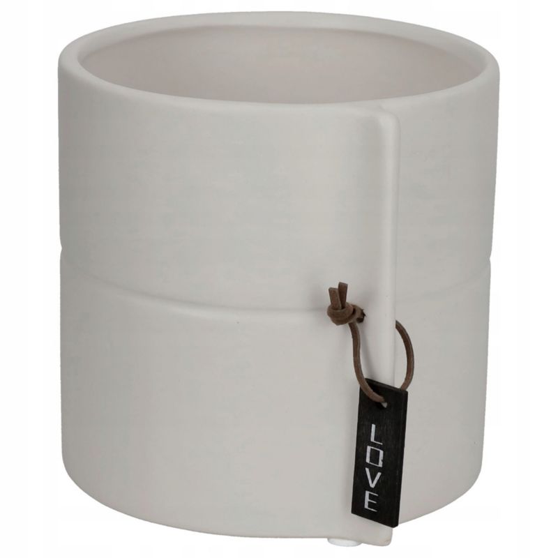 Doniczka KADAX Ceramiczna 17cm Osłonka szara 1szt.