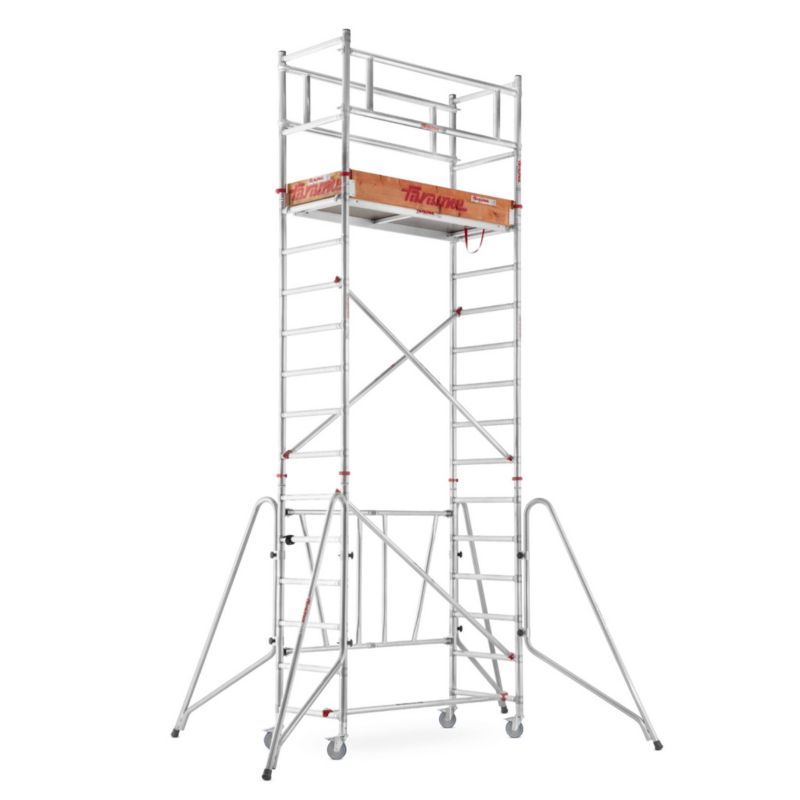 Rusztowanie aluminiowe jezdne składane FARAONE COMPACT XS 160 x 75 cm 160 pakiet A+B+C - 5,70 m