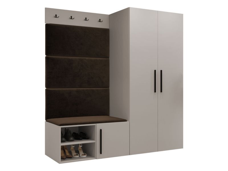 Garderoba MIRJAN 24 Medi I kaszmir + brązowy 1 kpl.