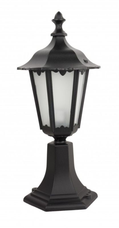 Lampa ogrodowa stojąca SU-MA Retro czarna 1 x E27 x IP43 wym: 45 x 21 x 21 cm - 1 szt.
