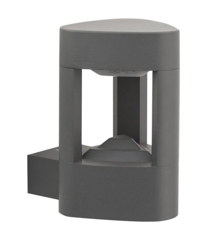 Kinkiet ścienny zewnętrzny SU-MA Fan ciemnoszary 1 x GX53 x IP54 wym: 20 x 12,5 x 17 cm - 1 szt.