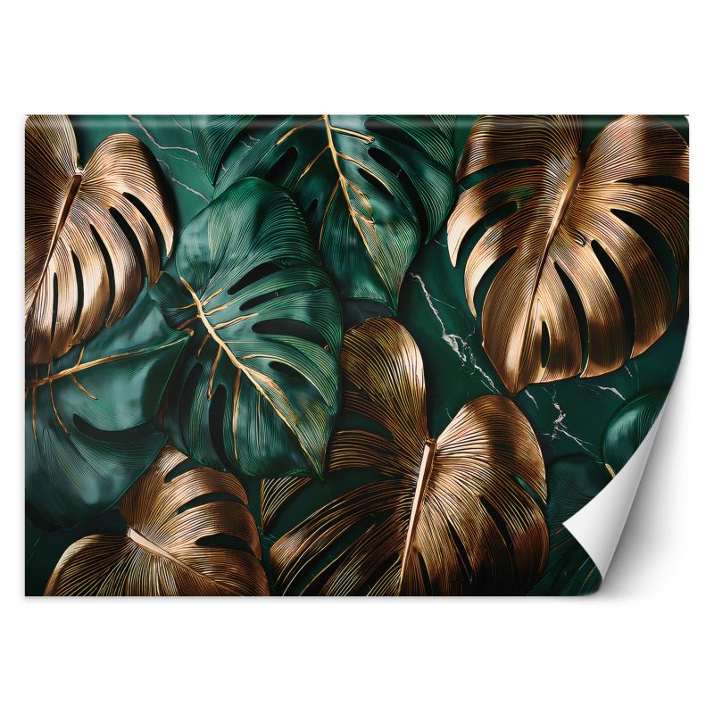 Fototapeta Feeby Złote Zielone Liście Monstery 150x105 1 szt