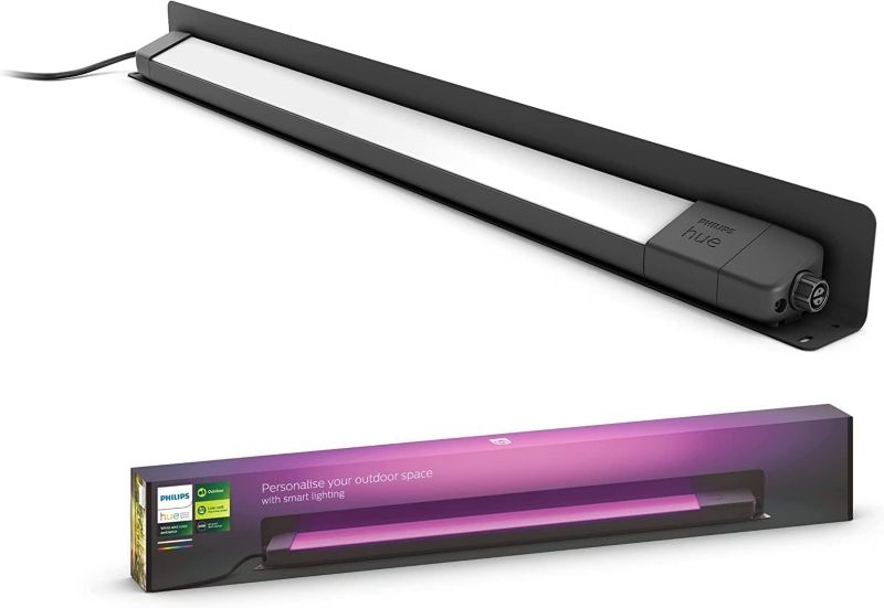 Lampa Ogrodowa Philips HUE Liniowa LED 20.5W 1420lm 80cm IP65 RGB TW Czarna Inteligentna White and Color Ambiance 1 szt.