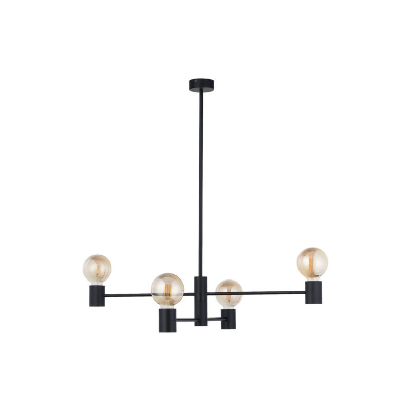 Lampa sufitowa wisząca Nowodvorski Lighting Radius czarna wym: 77,5 x 77,5 x 77,5 cm 4xE27 x 60W 1 szt.