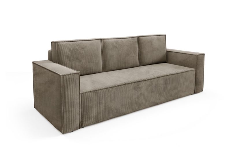Sofa Bettso Roda 248 x 96 cm z funkcją spania brązowa 1szt.