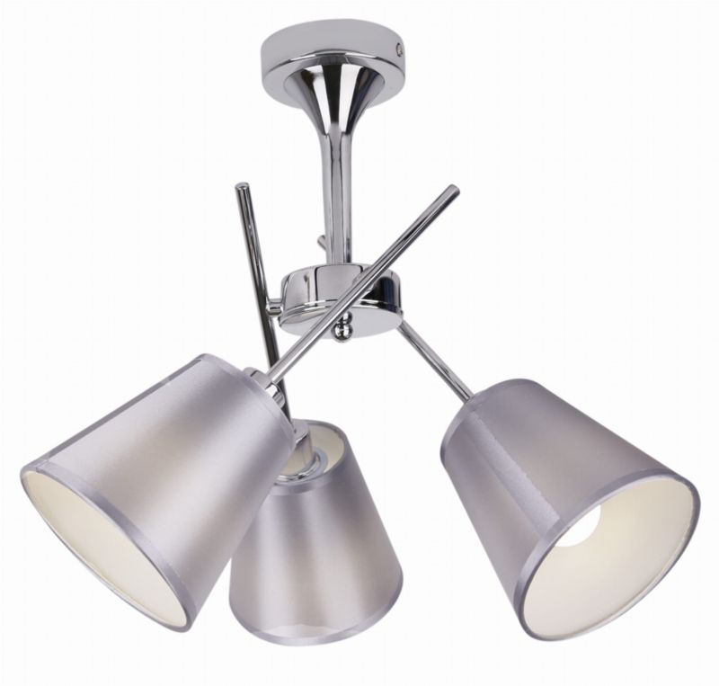 Lampa sufitowa Candellux Vox chromowana srebrna wym: 36 x 50 x 50 cm 3xE14 x 40W 1 szt.