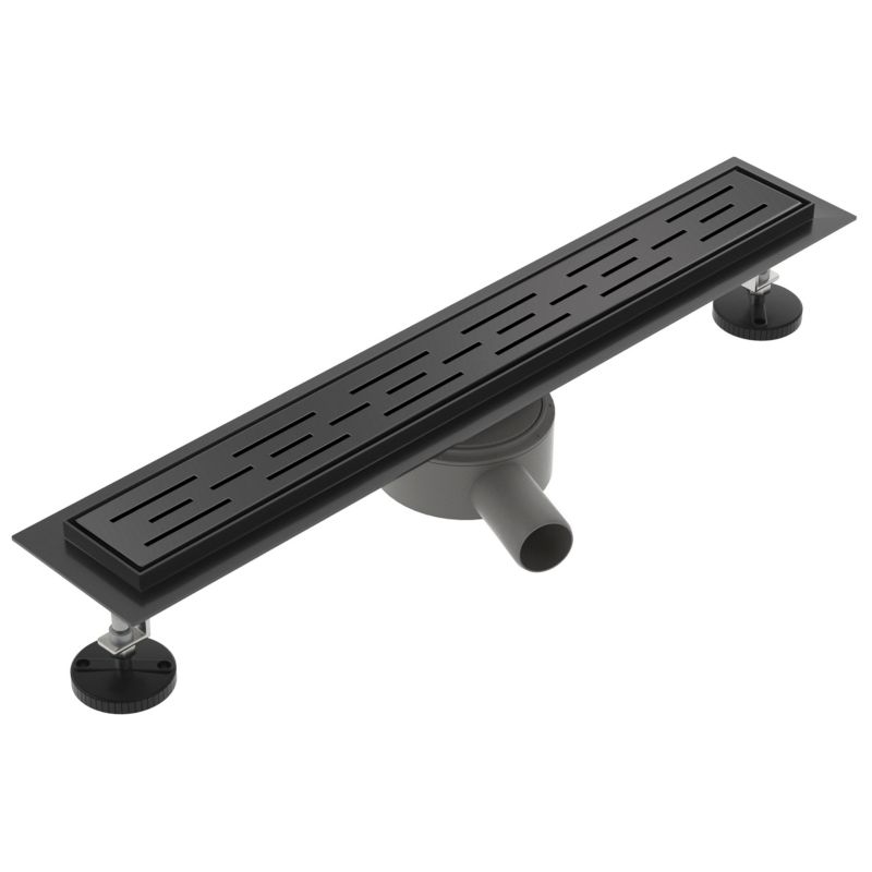 Odpływ liniowy obrotowy SEVANTE z maskownicą WK003 70 cm czarny FLAT 1szt.