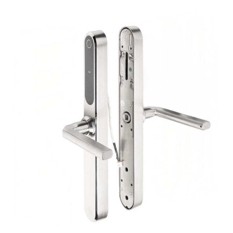 Klamka elektroniczna PSG TUCAN - srebrna, Bluetooth, Wi-Fi, Smart Life (Tuya) 1 szt.