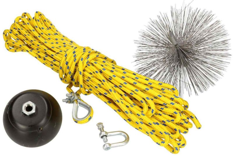 Zestaw kominiarski KOTARBAU 150 mm do czyszczenia kominów lina 1,5 m 1 kpl.