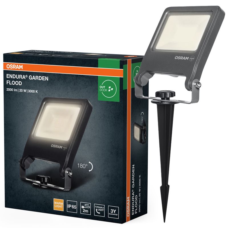 Lampa Ogrodowa Osram LED Wbijana LED 20W 1700lm 3000K Szary IP65 1 szt.