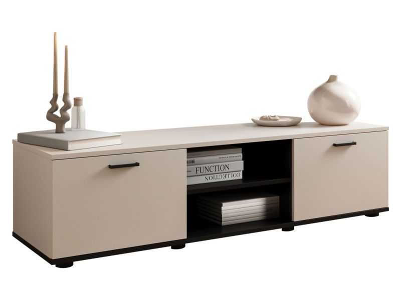 Szafka RTV MIRJAN 24 Soho S04 kaszmir + czarny 1 szt.