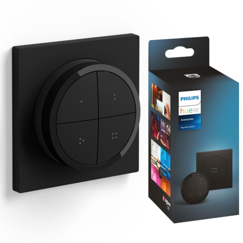 Kontroler Philips HUE Włącznik Ściemniacz Pilot Czarny Regulator Inteligentny 1 szt.