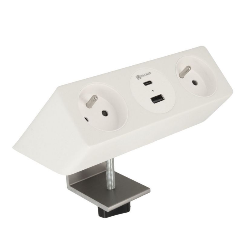 Mediaport Lumo Edge 2x230V FR/B/PL USB A+C 30W 3,0m EU Plug biały - 1 szt.