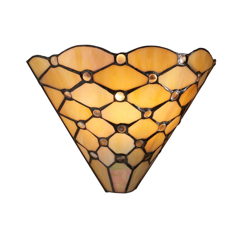 Kinkiet ścienny geometryczny Tiffany PEARL beżowy 1xE14x15W IP20 - 1 szt.