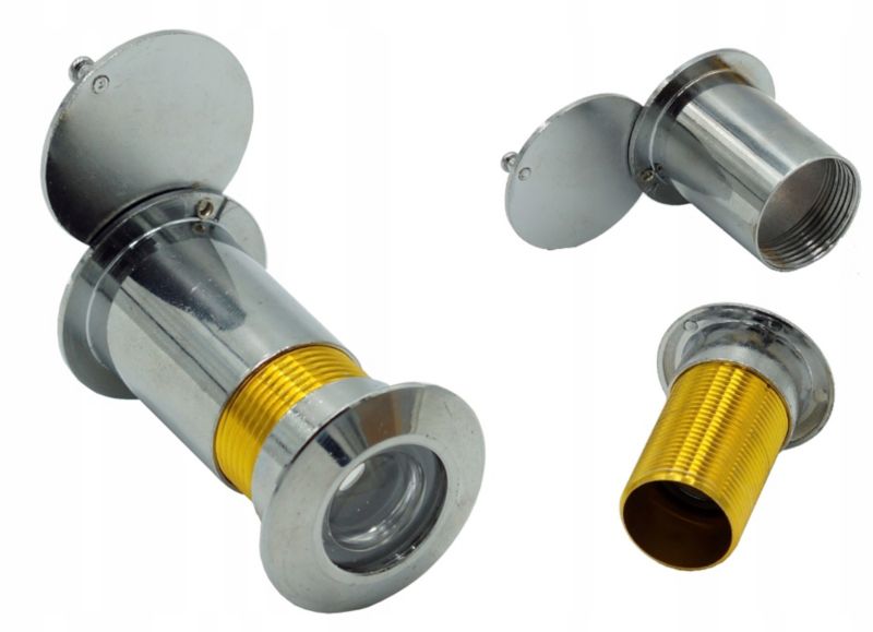 Wizjer FEINZ Drzwiowy Z Klapką Grub. 26Mm Nikiel 55-75Mm 1 szt.