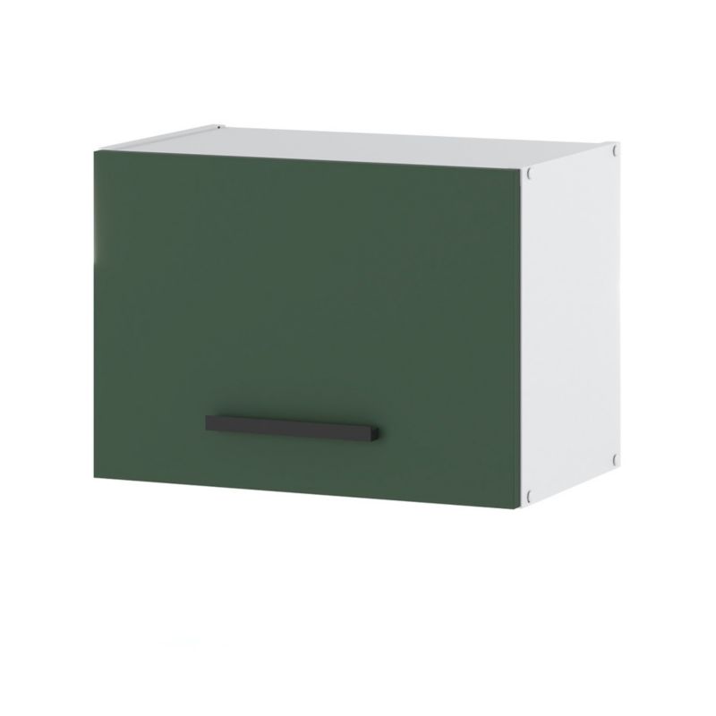 Szafka Kuchenna Hurtownia-Mebli Wisząca Okapowa Blanka górna okap50 50cm Biały Mat Butelkowa Zieleń 50x30x36 cm 1szt.