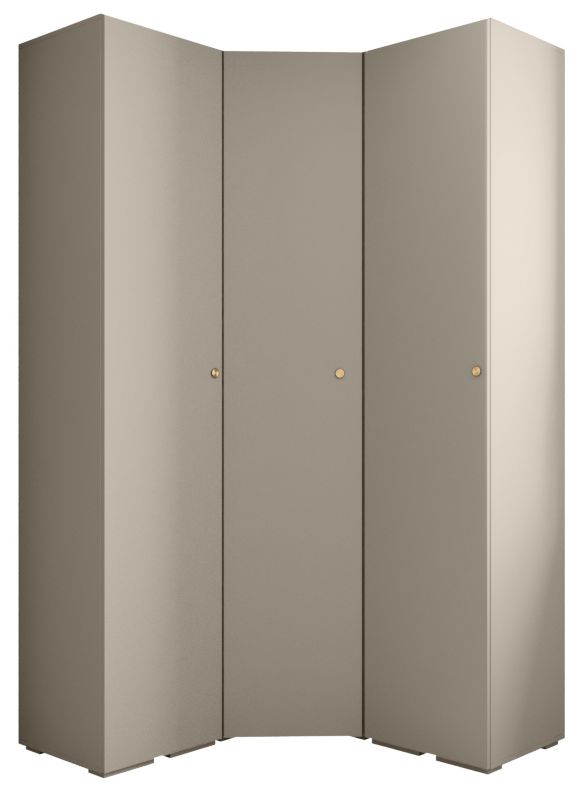 Garderoba wysoka do przedpokoju Abiks INOVA 2 Z4 kaszmir+złoty 1 szt.