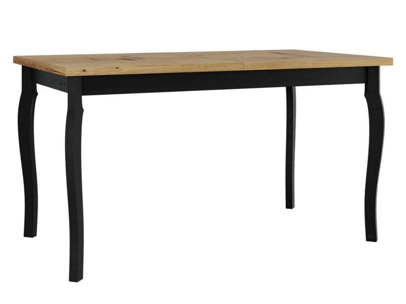 Stół rozkładany MIRJAN 24 Alba V 80x140/180 dąb artisan + czarny 1 szt.