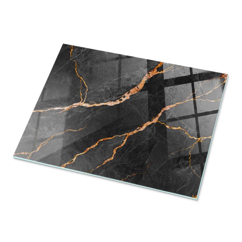 Blat Do Stołu ArtPrintCave 80x60 cm Marmurowy wzór z żyłami Stół Jadalniany Kuchnia Nowoczesny Design 1 szt.