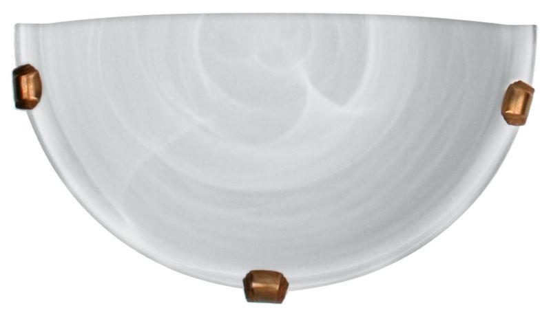 Plafon sufitowy lampa Candellux Duna mosiądz-biały 1 x E27 x IP20 wym: 15 x 30 x 9 cm - 1 szt.