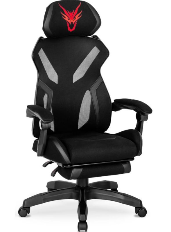 Fotel Gamingowy Maximo Mebel Elite Obrotowy Czarny 1 szt