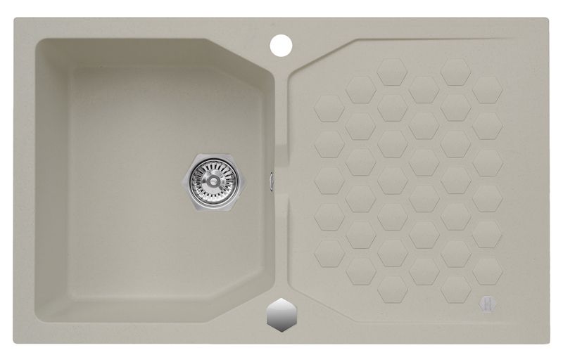 Zlewozmywak granitowy Alveus SENSUAL 30 kol. 02 pebble (85x52) 1-komorowy 1szt