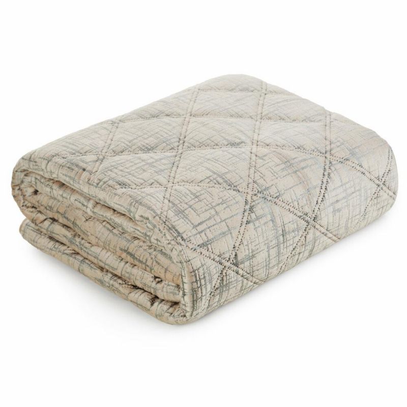 Narzuta BLINK/6 Eurofirany 170x210 cm kremowa dekoracyjna na łóżko 1 szt.