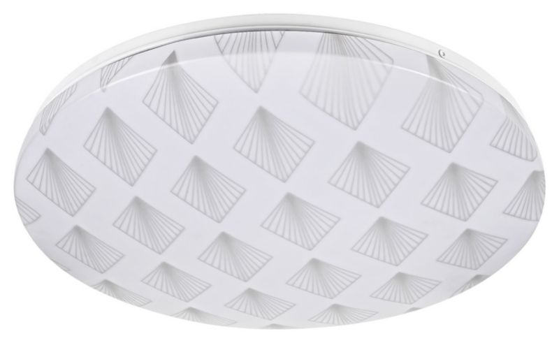 Plafon sufitowy Rabalux Benita biały wzorzysty LED 24W 4000K 1200lm okrągły IP20 wym: 7 x 38 x 38 cm metal - 1 szt.