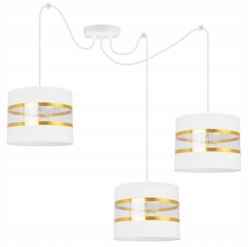 Lampa sufitowa wisząca Light Home LH Spider Elegance Gold 3x E27 60W biały 1szt.