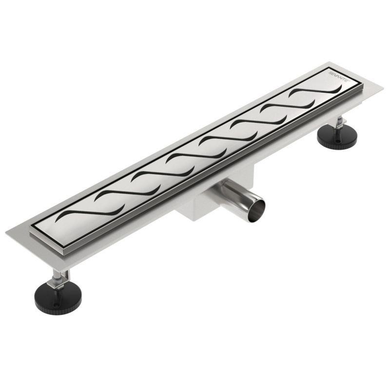 Odpływ liniowy SEVANTE z maskownicą WK104 120 cm inox FLAT 1szt.