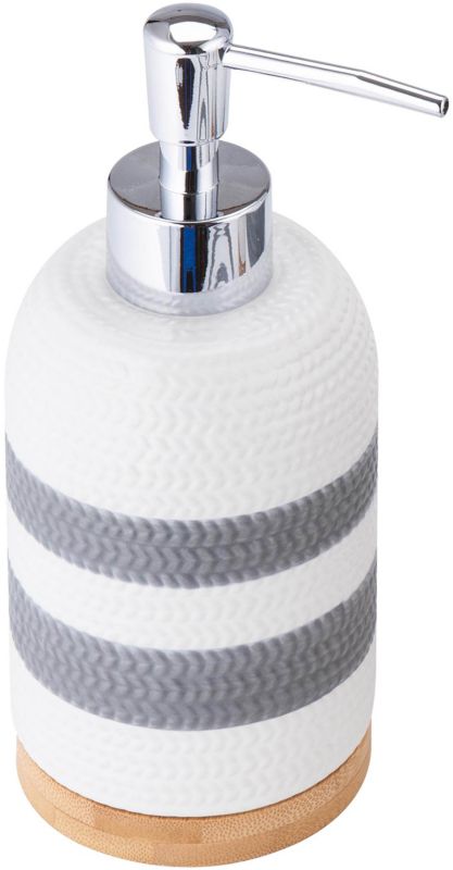 Dozownik do mydła Sepio Oslo biało-szary