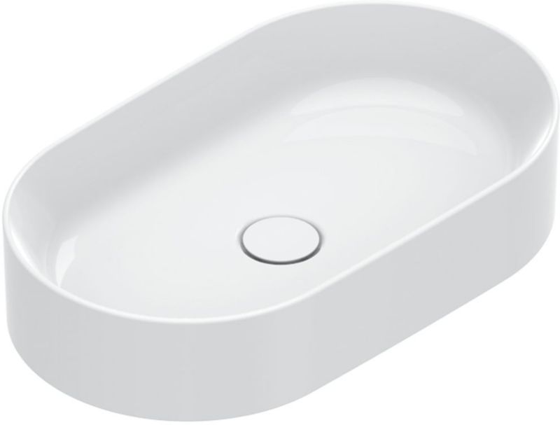 Umywalka nablatowa Catalano Zero 60x35 cm owalna biała, powłoka Cataglaze, 1 szt.