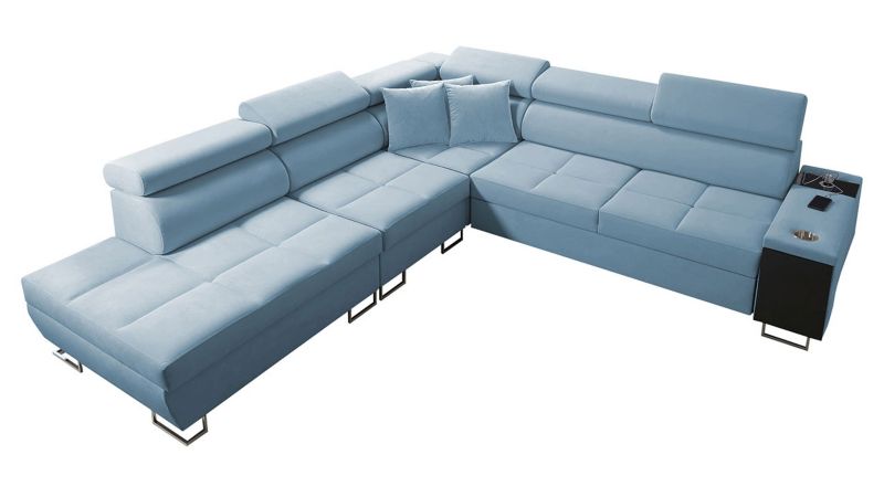 Narożnik z barkiem MIRJAN 24 Morena IX lewy baby blue 1 szt.