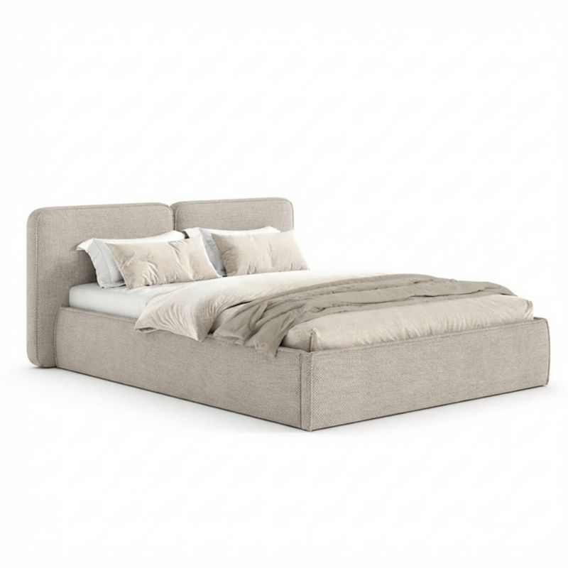 Łóżko Tapicerowane ELITE 200x200 Stelaż Pojemnik Na Pościel Wind 05 1 szt.