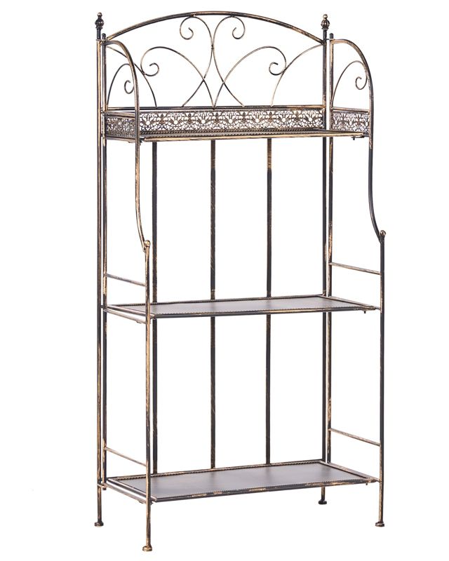 Regał Villadose Metal 60 cm 30 cm Czarny 1 szt.