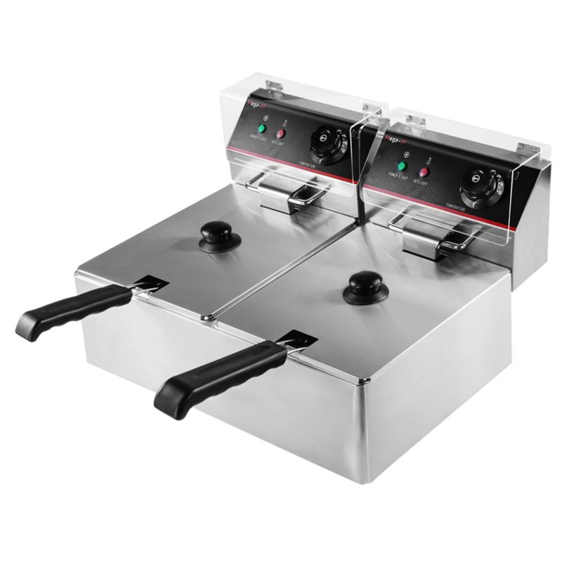 Frytownica Mega-M frytkownica elektryczna dwukomorowa gastronomiczna 2x6l 6000W 230V 1szt.